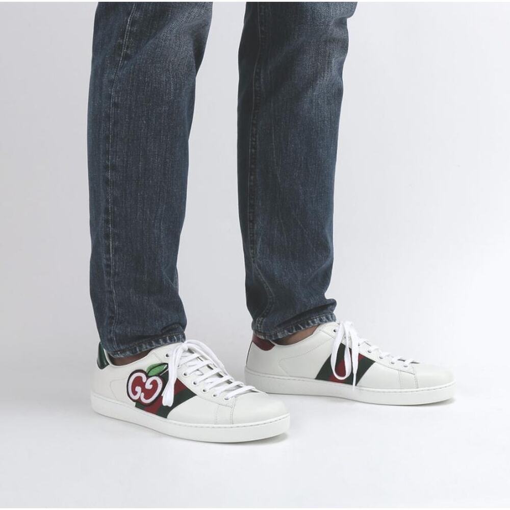 NIB Gucci man GG Apple Ace Shoes Size 6 - Picture 15 of 16